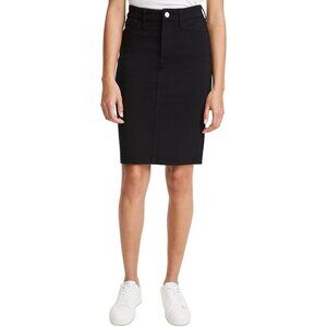 Jen7 By 7 For All Mankind Ponte Pencil Skirt Size 4 High Waisted Black Stretch